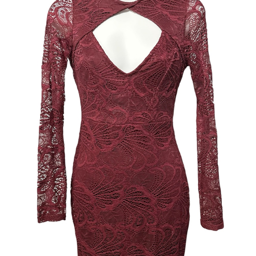 Elegant Lace Long Sleeve Dress
